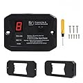 RV Carbon Monoxide and Propane Detectors, Camper CO/LP Gas Alarm, 12V DC 3 Brackets Compatible with All Other Brands with Digital Display and Screwdriver, Flush & Surface Mount