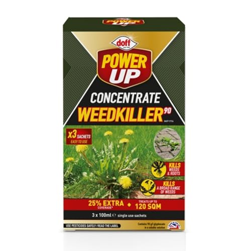 Concentrated Weedkiller Systemic Weed Control Kills Roots & Leaves Garden Weed Remover for Paths Patios & Driveways Easy Mix Formula (3 Sachets)