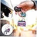 STOBAZA 12Pcs Music Note Keychains Retro Party Favors for Music Lovers Keyrings for Birthdays and Dance Events for All Ages