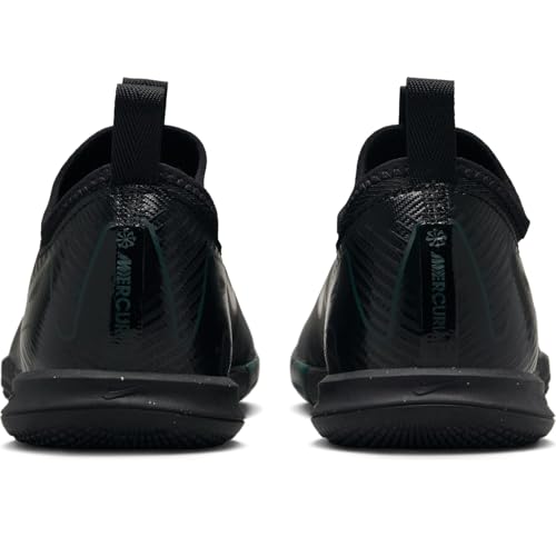 Nike Jr. Mercurial Vapor 16 Academy Little/Big Kids' IC Low-Top Soccer Shoes (FQ8411-002, Black/Deep Jungle/Black) Size 2.53