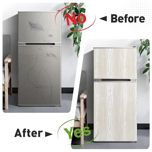 Papel tapiz de grano de madera vinilo texturizado autoadhesivo extraíble para muebles 4
