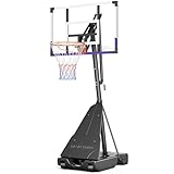 TONBUX Basketball Hoop 10FT Adjustable Easily, Basketball Goal System for Kids Teens Youth Adults, Portable Hoops & Goals Outdoor with PC Backboard and Wheels