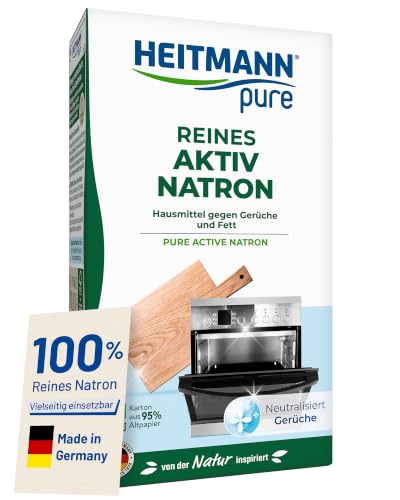 HEITMANN pure Reines Aktiv-Natron 450 g | Allzweckreiniger gegen Fett, Gerüche & Flecken im ganzen Haus | Vielseitiges Reinigungsmittel für Haushalt, Küche...