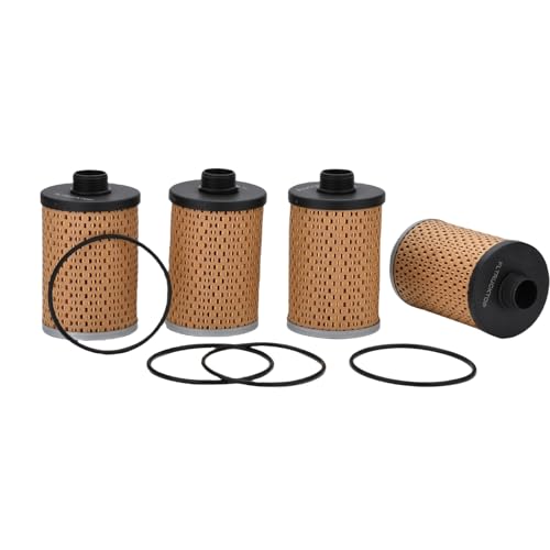 FLTRUCKTOP 4PCS 496-5 Fuel Tank Filter Element Compatible with Diesel Gasoline Biodiesel Water Separate 30 Micron with Protective Sheet Replace 496-5 4965