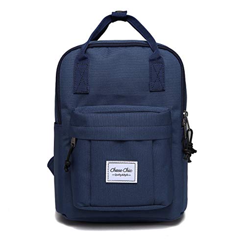 sac a dos femme, ChaseChic petit sac à dos léger et imperméable, sac à dos antivol pour voyage/école (Bleu) Cover