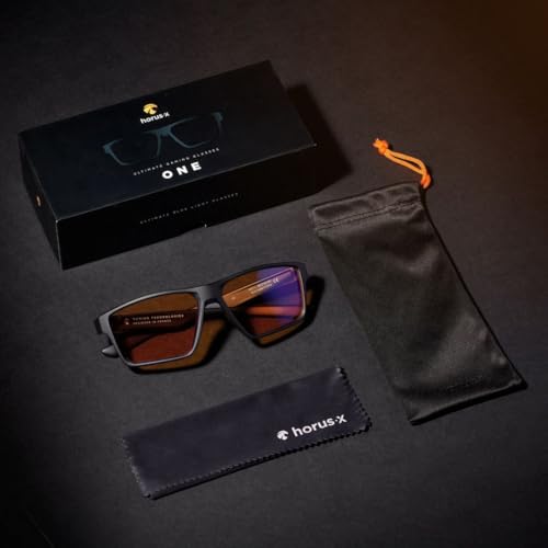 Image of Horus X • Blue Light Glasses Men Women | Blue Light Blocking Glasses for Screen Anti-Fatigue Eye Migraine | Gaming Amber V2