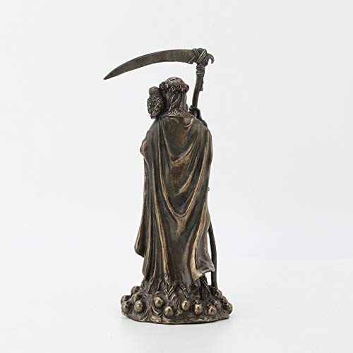 Veronese Design Santa Muerte Antique Bronze Finish Grim Reaper Statue 4.5 X 11.5 X 4.5 Inches Bronze #TOP4