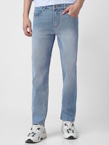 Image of Neostreak Men's Regular Fit Heavy Washed Jeans Stretchable