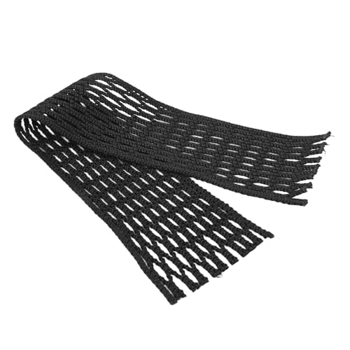 Tomotato Kit de cordas de malha de lacrosse e cordas de malha de lacrosse preto nylon à prova de des