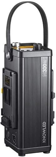 Miniatura 4 de Godox Luz LED bicolor conocida M300Bi con sistema de enfriamiento silencioso y 7 efectos FX integrados (negro)