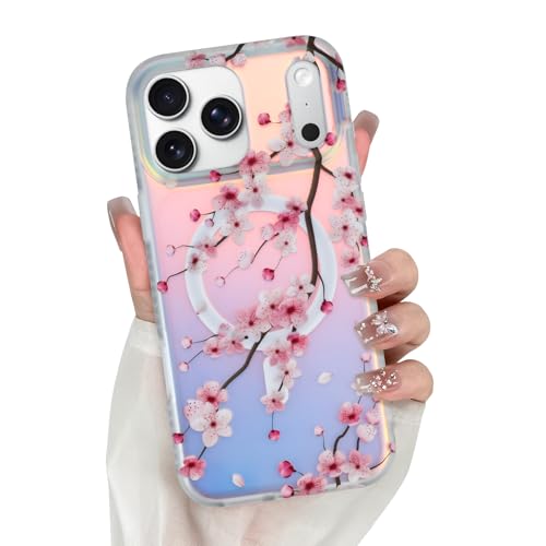 Coque antichoc iPhone 17 Pro rigide magnétique à lueur irisée premium