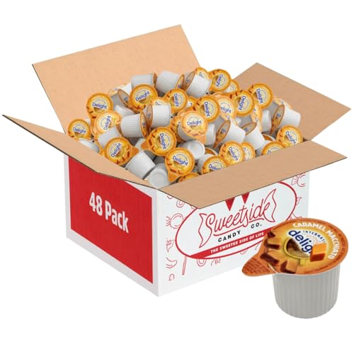 Caramel Macchiato Creamer Singles, 48 Pieces of Individual Coffee Creamers,