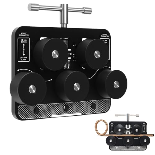 Tubing Straightener for 3/16” to 1.0” Diameters, Copper Pipe Brake Line Straightening Tool, Tube Straightener for Fuel Line, Soft Aluminum, Copper Tubing