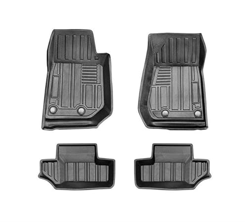 Tapis de sol voiture 3D TPE pour Jeep Wrangler JK 2 portes protection interieur auto imperméable