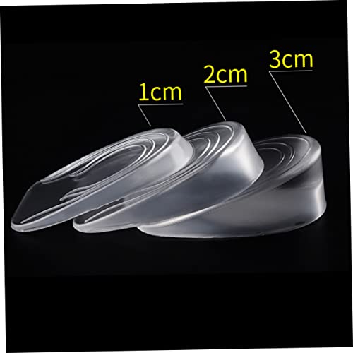 Plantillas de gel transparentes para incrementar altura, 3 pares miniatura 2