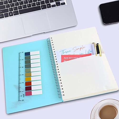 Yiozojio Dotted Spiral Notebooks - 3 Pack A5 Bullet Journals 100 Sheets/200 Pages 5 X 5Mm Dot Grid Paper - Journals For Study And Notes 5.7 X 8.3 Inches (Blue,Pink,Black) #TOP3