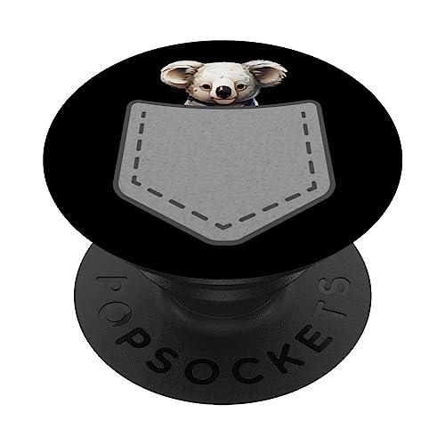 Divertido koala en tu bolsillo animal de vida silvestre PopSockets PopGrip Intercambiable