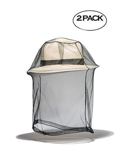 Daywant Mosquitos Head Face Net Insect Repellent Netting (2 Pack) Outdoor Activities Hiking