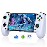Versatile Wireless Mobile Gaming Controller for iPhone/Android,Phone Controller with Hall Effect Joystick,iPhone Controller with Dynamic RGB,TUROB,Wake Up,Phone Game Controller for Xbox,Steam
