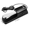 Piano Sustain Pedal, Universal Keyboard Foot Sustain Pedal for Yamaha, Casio, Roland, Korg Digital Pianos MIDI Keyboard Electronic Keyboards Electric Organ Synthesizer, 1/4 Inch Jack (Sliver)