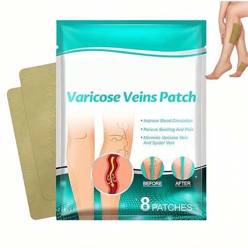 Parche para venas varicosas,cuidado corporal de la piel de las piernas,parches nutritivos para las piernas,de rápida absorción, suave para la piel, piernas de aspecto más saludable (1Piezas)
