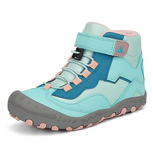 Mishansha Kids Water Resistant Hiking Boots, Boys Girls Anti Collision Anti-Skid Athletic Outdoor Ankle Adventure Trekking Shoes
