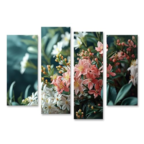 Fleurs tropicales sur toile islandburner pour salon moderne et ambiance évasion