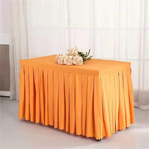 Nappe rectangulaire verte 240x60x75 cm pour buffet chic