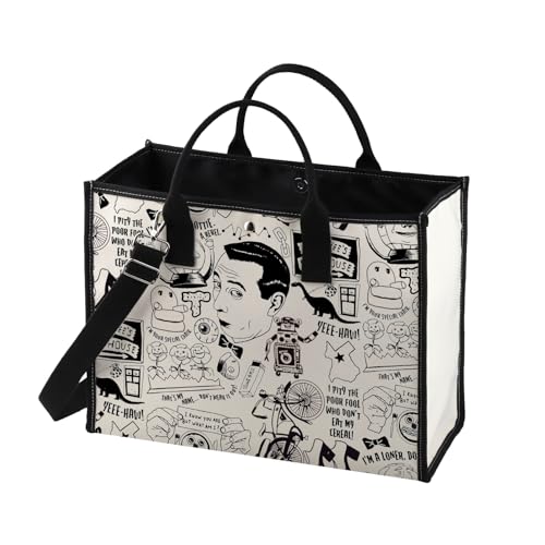 MNIGIU P-ee Herman Playhouse Tote Bag P-ee Herman Fan Gift P-ee Herman Merchandise (PlayTB)