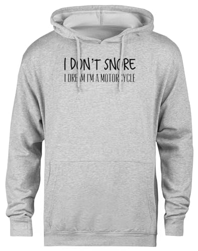 Pull à capuche gris pour afficher votre passion de la moto avec humour