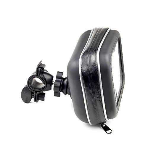 Motorcycle Handlebar Bike Mount With Waterproof Case For Garmin Drive Drivesmart Driveassist 52 51 50 55 Driveluxe Dezl Otr500 Nuvi Tomtom Go Comfort Supreme 5’’ Via 1425M 1525M 1525Tm Go 52 520 5200 #TOP1