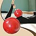 JISADER Rhythmic Gymnastic Ball Gym Equipment 7.09inch Technique for Dance Practice for Game Exercise Home Fitness Competition, red