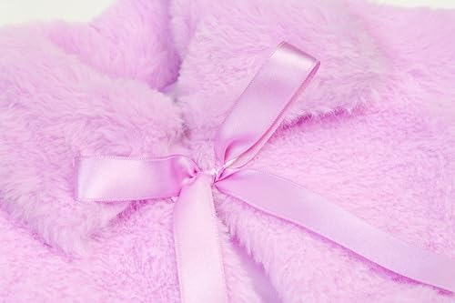 Lilax Toddler Puffer Jacket, Faux Fur Wedding Coat, Girls Plush Dress Coat4