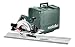 Produktbild metabo Handkreissäge KS 55 FS Set - 1200 W, 160 mm Sägeblatt-Ø, 55 mm Schnitttiefe - Aluminium-Druckguss, Präzisionsschnitte, rutschfester Griff - Inkl. Kunststoffkoffer, Führungsschiene und Zubehör