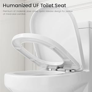 Compact One Piece Toilet for Bathroom, Space-Saving Powerful Dual Flush Round Small Toilet, Average 1.28 GPF, Skirted Toilet with Upgraded UF Quiet & Soft Close Seat (12" Rough-in Toilet) Compact One Piece Toilet for Bathroom Space Saving Powerful Dual Flush Round Small Toilet Average 128 GPF Skirted Toilet with Upgraded UF Quiet Soft Close Seat 12 Rough in Toilet