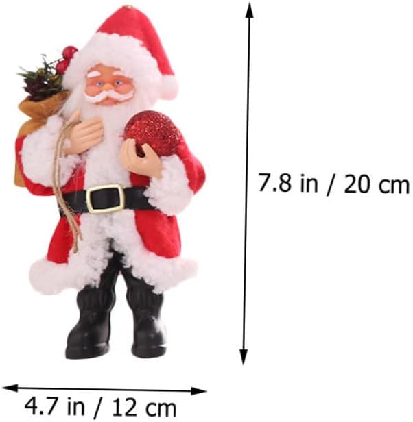 4pcs Santa Claus Dolls Cute Christmas Desktop Ornaments for Festive Decor for Miniature Holiday Adornments