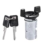 Yollky Ignition Starter Switch Lock Cylinder with Keys for Chevy C1500 C2500 C3500 1991-1994 for GMC Suburban C1500 C2500 1992-1994 | Durable Metal Materials | Replaces 12300443