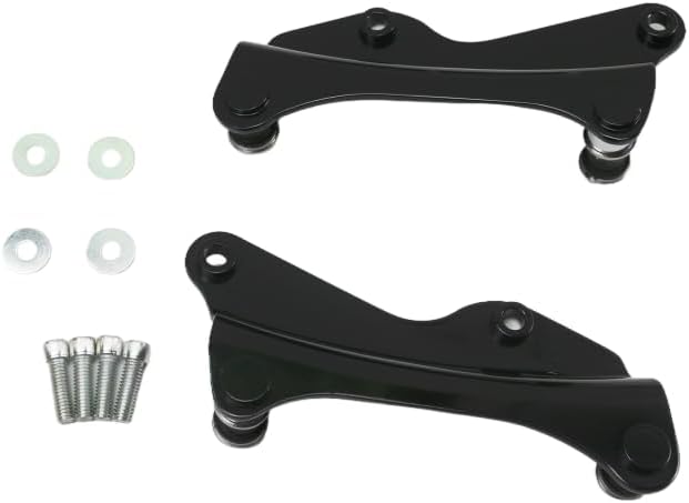 Motorcycle Detachable 4 Point Docking Hardware Kit Cover For Harley Road King FLHR Electra Street Glide FLHT Touring 2014-2024 (Black)