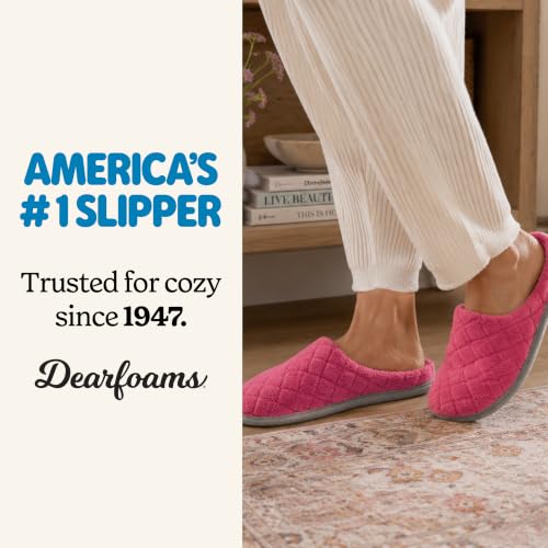 Image of Leslie Terry Clog House Shoes with Memory Foam, Indoor Slippers with Wide Widths