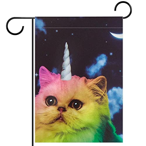 Drapeau bienvenue chat extérieur double face polyester toutes saisons