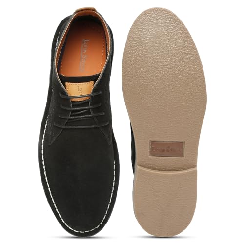 Image of LOUIS STITCH Chukka Boots for Men| Suede Leather Boots for Men| High Ankle Casual Boot | Casual Office & Trekking Shoes | Hiking Boots for Men | Stitch Down Desert Boots | [LSSDSUCKBGJB ]