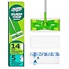 Swiffer Sweeper 2-in-1 Mops for Floor Cleaning, Dry and Wet Multi Surface Floor Cleaner, Sweeping and Mopping Starter Kit, Includes 1 Mop + 19 Refills, 20 Piece Set