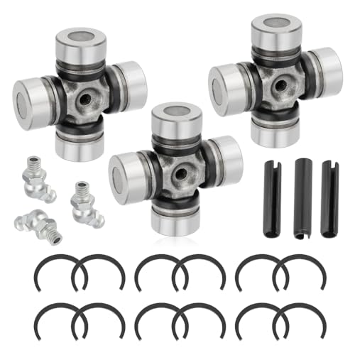Vorderes & Hinteres Kardanwelle Kreuzgelenk für Polaris RZR 1000 900 800-4 Turbo RS1 Ranger Crew 1000 900 800 570 500 Diesel (3er Set)