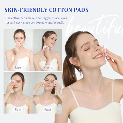 BILIYA Bamboo Fiber Makeup Remover Pads,Gentle for Sensitive Skin,30 Pack,Reusable,Eco-Friendly,Zero Waste, Quick Makeup Removal, Travel Essential — view 3