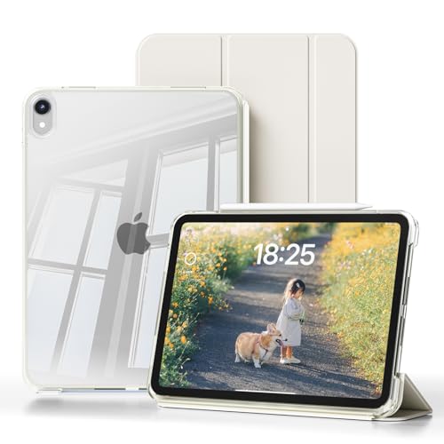 JKSML Hülle für iPad (A16) 11 Zoll (2025) & iPad 10. Generation (2022)-2 in 1 Abnehmbare Abdeckung, Hart PC Transparent ...