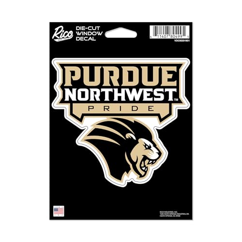 Rico Industries NCAA Purdue Northwest Pride 5" x 7" Vinyl Die-Cut Decal - Car/Truck/Home Accessory
