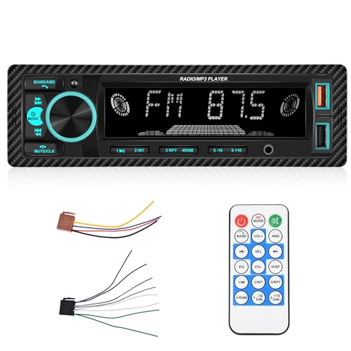 Car MP3 Single Din Bluetooth Stereo