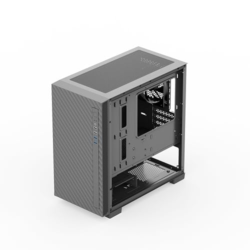 Rosewill FBM-X5 Micro ATX Mini Tower Desktop Gaming & Office PC Computer Case with Pre-Installed 400W Power Supply, 240mm / 280mm AIO Support, 2X USB 2.0, 2 USB 3.0, 1x 120mm PWM Fan