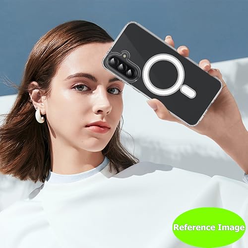 Image of CaseLord Back Cover for Samsung Note 10 Plus | MagSafe Compatible | Shockproof Transparent Case | Slim & Protective Bumper Cover | Anti-Scratch, Wireless Charging Support (White Edges-23226)