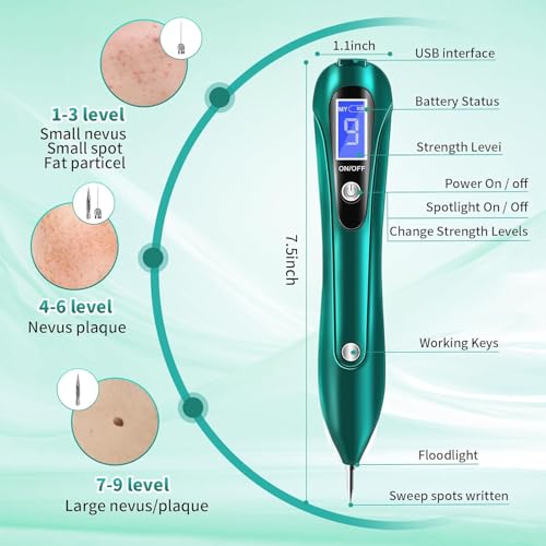 Image of Plasma Pen With 50 Needles, Mole Removal Pen, Plasma Pen Skin Tag & Role Remover Pen with Needle Combo Pack (Pen with 50needle)